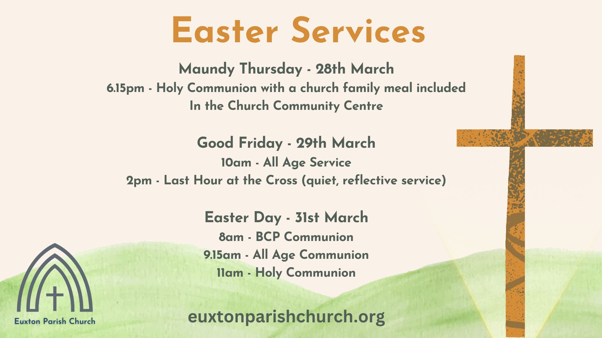 Easter Services 2024 
